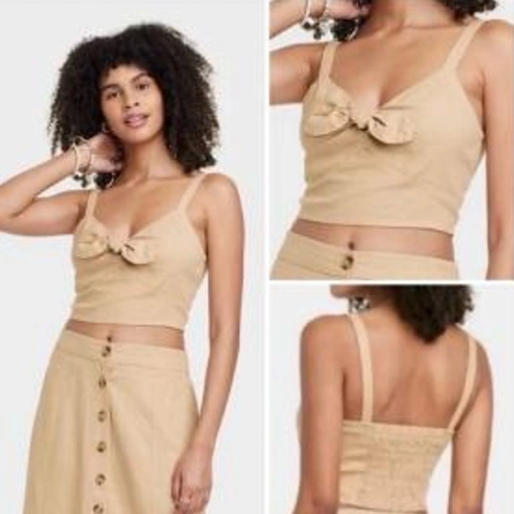 Universal Threads Neutral Beige Elastic Waist Pants